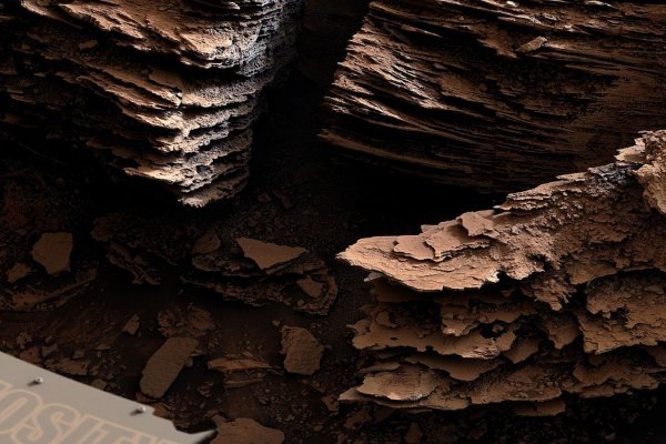 Rocas escamosas y restos de un arroyo de Marte, la imagen de la semana elegida por la NASA