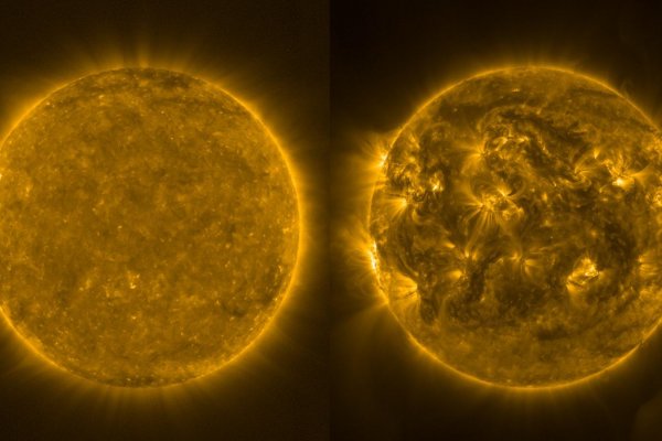 El impactante cambio del Sol entre 2021 y 2023