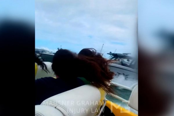 Dramático video muestra el momento en que dos embarcaciones chocan en Miami