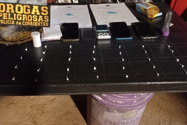 Corrientes: desbaratan un kiosco de estupefacientes y hay dos detenidos