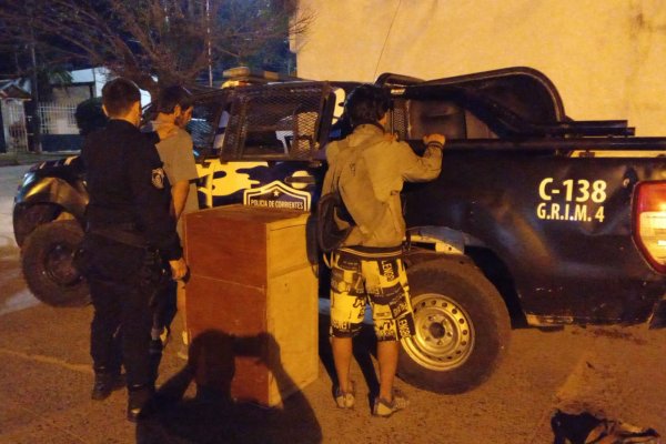 POLICIA EN ACCIÓN! Robaron hasta un ropero, garrafas, teléfonos en Corrientes