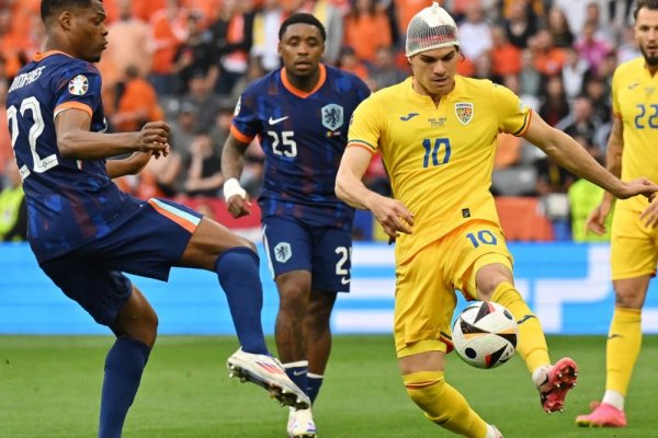 Países Bajos no tuvo problemas vs. Rumania y se metió en cuartos de la Eurocopa