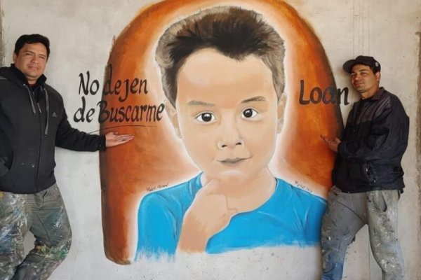 “No dejen de buscarme”: el conmovedor mural con la cara de Loan, en un merendero