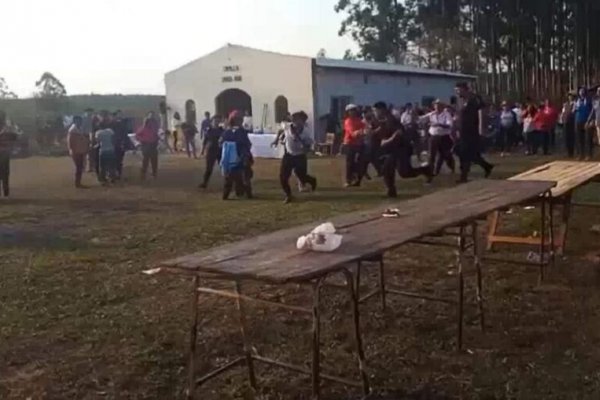 Violento disturbio en una fiesta religiosa en el interior de Corrientes