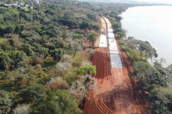 Se avanza con la construcción del paseo costero sobre el río Uruguay