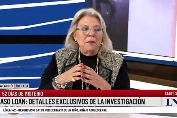 Habló Lilita Carrió sobre el caso Loan: qué revelación hizo robre el Gobernador de Corrientes