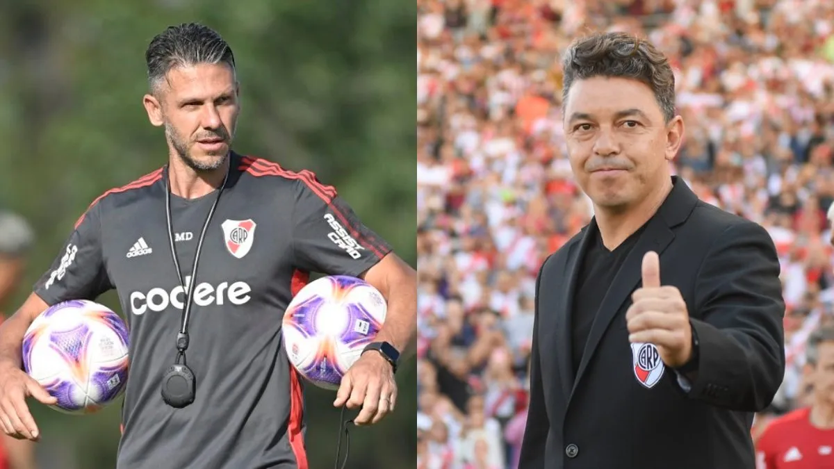 El llamativo gesto de Demichelis antes del debut de Gallardo en River