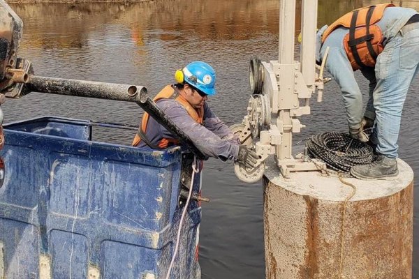 Arroyo Guazú: retiran los pilotes del puente Bailey