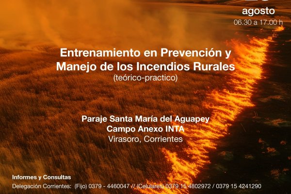 Entrenamiento en Prevención y Manejo de los Incendios Rurales