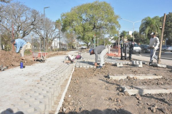 Trabajos de desagüe y refuncionalización del Paseo del Estudiante de avenida Libertad