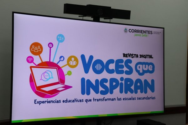 Corrientes: Educación realizó el lanzamiento de la revista Voces que Inspiran