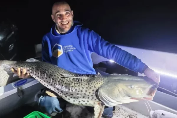 Corrientes: cordobeses capturaron en el río Paraná un surubí de casi 30 kilos