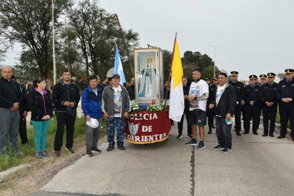 Inició la peregrinación de la familia policial de Corrientes