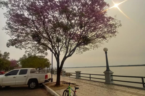 Martes caluroso y ventoso en Corrientes y alerta por humo