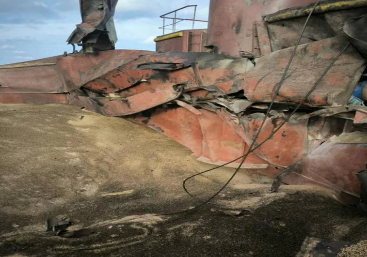 Un misil ruso alcanza un carguero de trigo ucraniano en el Mar Negro