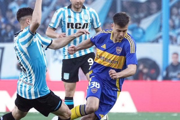 En un partidazo, Racing derrotó a Boca y lo alejó de la lucha por el torneo