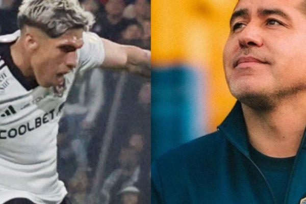 Carlos palacios le habló a Riquelme tras  su gol a River: 