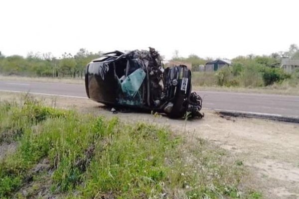 Brutal choque en la ruta 12: dos personas heridas fueron hospitalizadas