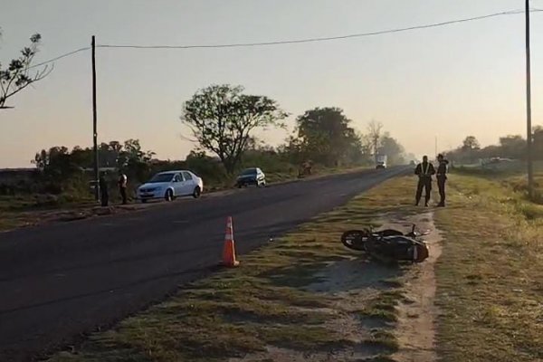 Brutal choque en la Ruta 27 deja dos heridos