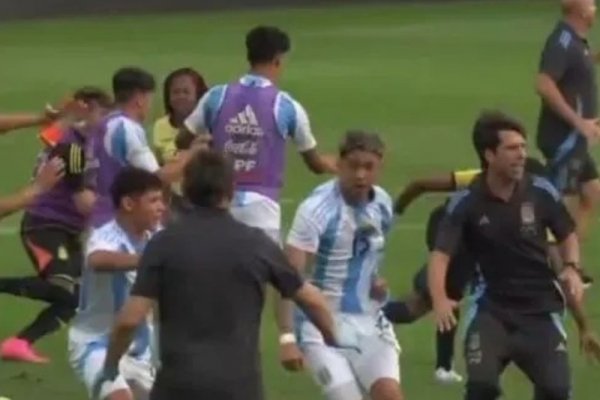 Lamentable: Batalla campal en el amistoso entre la Selección Argentina Sub-15 y Ecuador