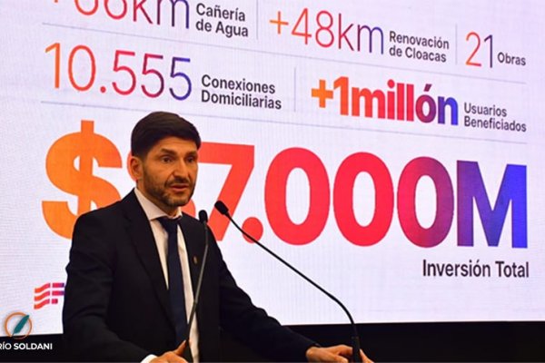 Presentaron el plan de obras de Aguas Santafesinas, que contempla una inversión de 87 mil millones de pesos