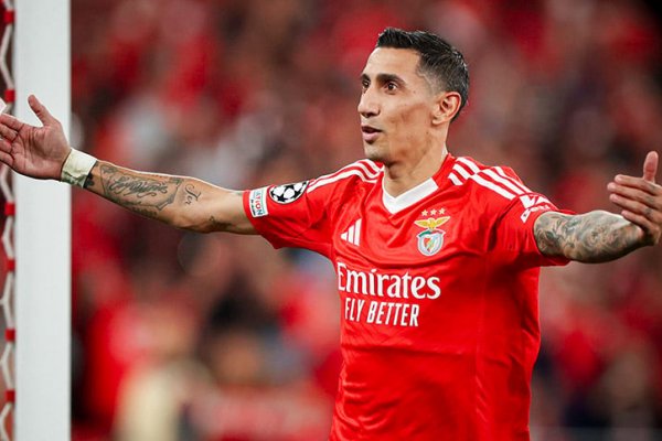 Di María aportó un gol en el triunfo del Benfica en la Champions