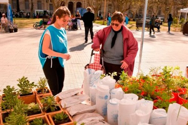 Canje de Reciclables llega a plaza 25 de Mayo