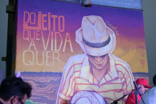 PUENTE BELGRANO! Inauguran un mural en homenaje a “Coco” Valdéz, figura del carnaval correntino