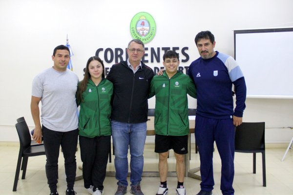 Jorge Terrile recibió a los pesistas correntinos que se destacaron en el mundial de España