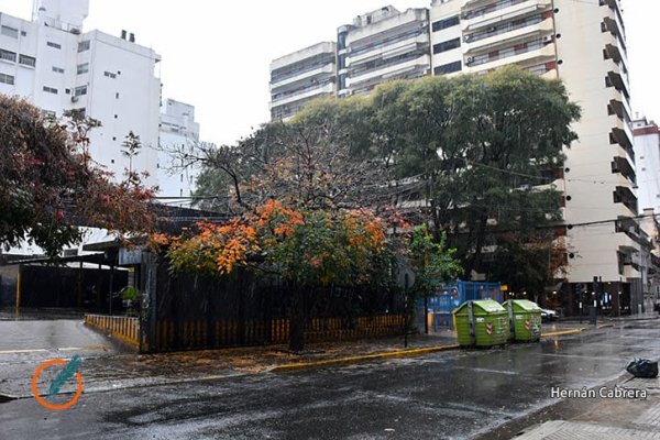 El clima en Rosario: domingo pasado por agua