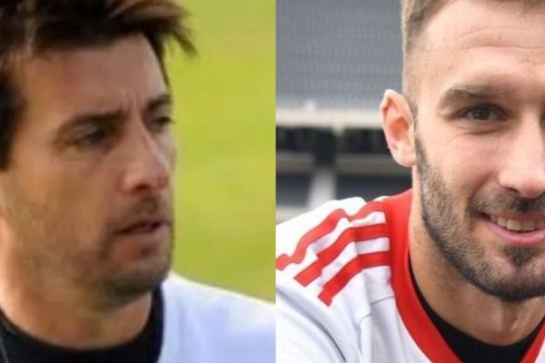 Trotta le apuntó a Pezzella en River: 