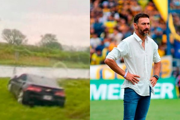 Susto en Unión: el “Killy” González despistó en la autopista Rosario-Santa Fe