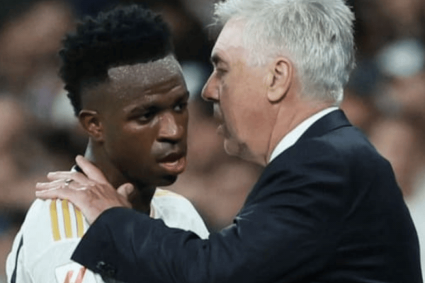 Carlo Ancelotti afirmó que Vinicius Jr. se quedará con el Balón de Oro