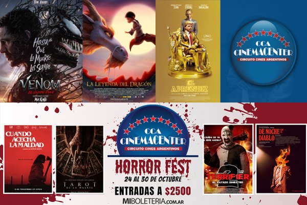 Llega HorrorFest a Cinemacenter y se estrenan: La Leyenda del Dragón, El aprendiz y Venom: El Último Baile