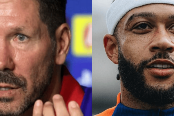 Diego Simeone habló sobre Memphis Depay, rival de Racing en Sudamericana