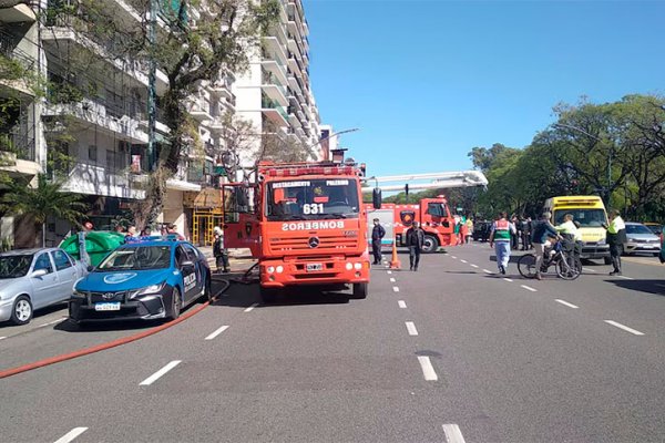 Se incendió un departamento en Capital Federal: una bebé y dos mujeres fueron hospitalizadas