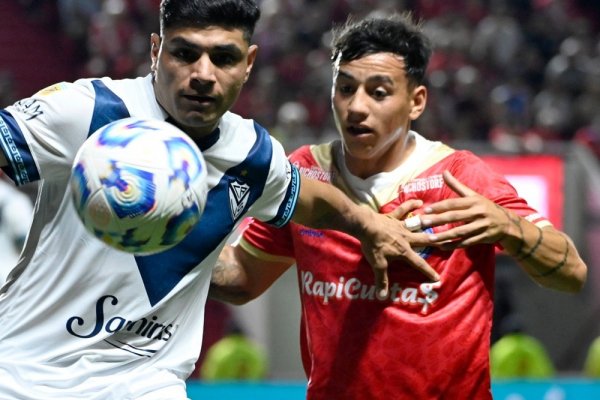 Vélez empató con Argentinos Juniors y no pudo estirar su ventaja