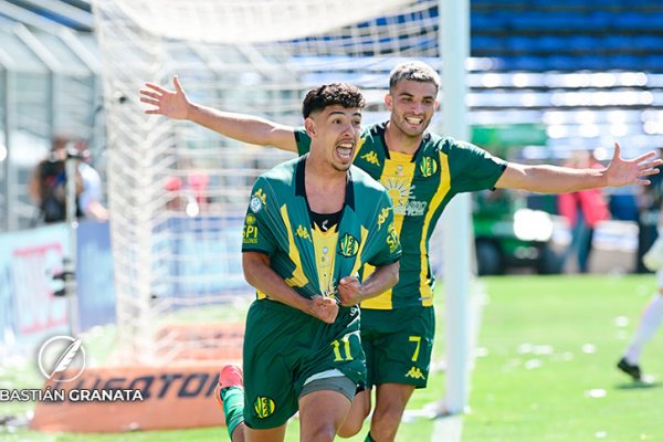 Por dos golazos y la solidez de su arquero, Aldosivi le ganó 2 a 0 a San Martín en Arroyito y ascendió a Primera