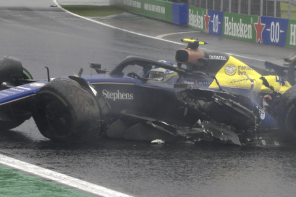 Fuerte choque para Franco Colapinto, que tuvo que abandonar en el Gran Premio de Brasil