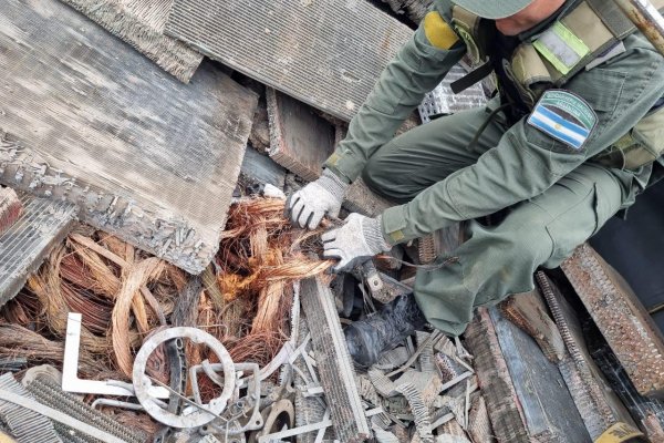 ALTO! Trasladaban casi 21 mil kilos de cobre, bronce y aluminio valuados en más de 177 millones