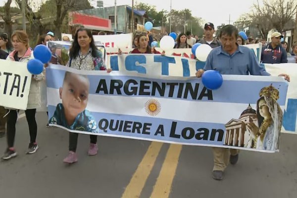 9 meses sin Loan: concentración en Goya pidiendo aparición con vida del niño