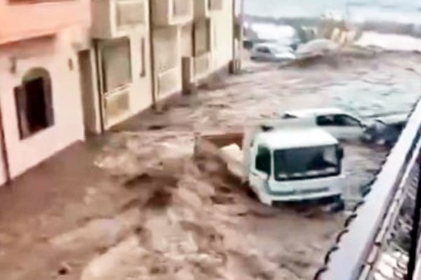 Italia: graves inundaciones en Sicilia al caer 500 mm de lluvia en seis horas