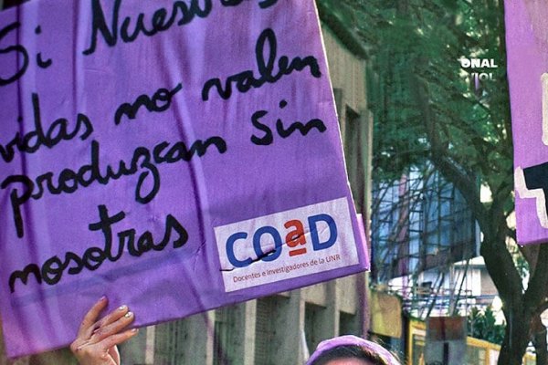 Docentes de la UNR se suman a la marcha de este lunes contra la violencia hacia las mujeres