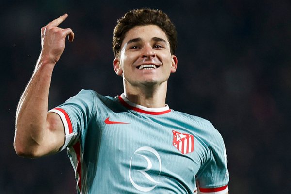 Julian Alvarez metió un doblete en la goleada de Atlético Madrid en la Champions