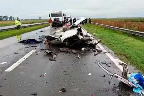 Tragedia en ruta 33: un padre y uno de sus hijos murieron y el otro pelea por su vida