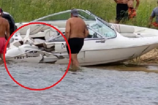 CHOQUE EN EL RÍO! Moto de agua y una lancha en el Paraná entre Chaco y Corrientes