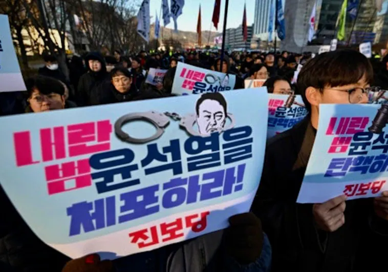 Indignación en Corea del Sur con el presidente Yoon por tratar de imponer la ley marcial