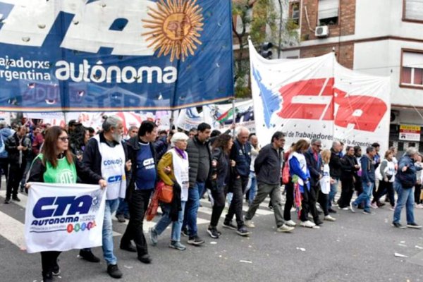 Las dos CTA movilizan hacia Plaza de Mayo este jueves en la Jornada Federal de Lucha Contra el Hambre