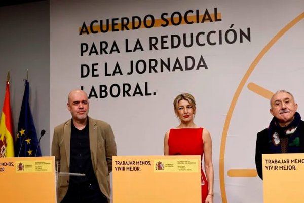 Acuerdo en España para 2025: reducción de la jornada laboral a 37,5 horas