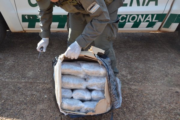 Hallan más de 67 kilos de marihuana dentro de encomiendas y acondicionados en 25 neumáticos